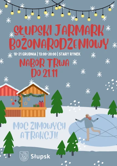 Obraz do artykułu: Jarmark Bożonarodzeniowy w Słupsku – świąteczny klimat i lodowe atrakcje na Starym Rynku