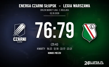 [KOSZYKÓWKA] Energa Czarni Słupsk – Legia Warszawa 76:79. Straty z pierwszej połowy przesądziły o wyniku w Orlen Basket Lidze