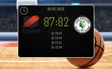 Energa Czarni Słupsk wygrywają w starciu w Orlen Basket Liga — 87:82 z Legią Warszawa