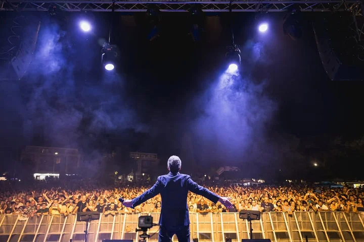 Grafika promocyjna wydarzenia 80 Festival w Słupsku – muzyczna podróż do lat 80. w Hali Gryfia