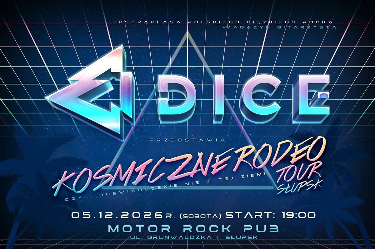 Grafika promocyjna wydarzenia Kosmiczne Rodeo Tour – Słupsk koncert