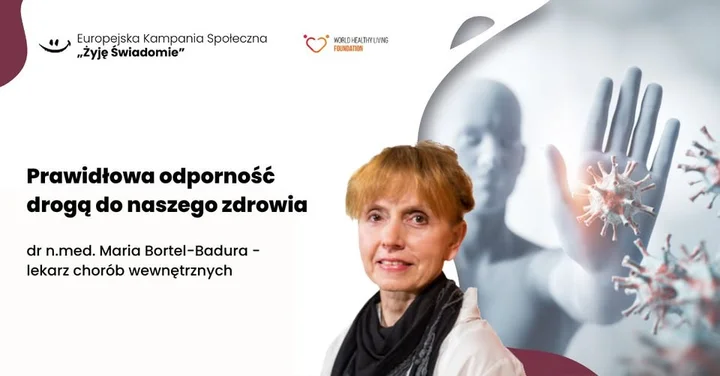 Obrazek przedstawia grafikę promocyjną wydarzenia Jak naturalnie wzmocnić odporność — konferencja w Słupsku