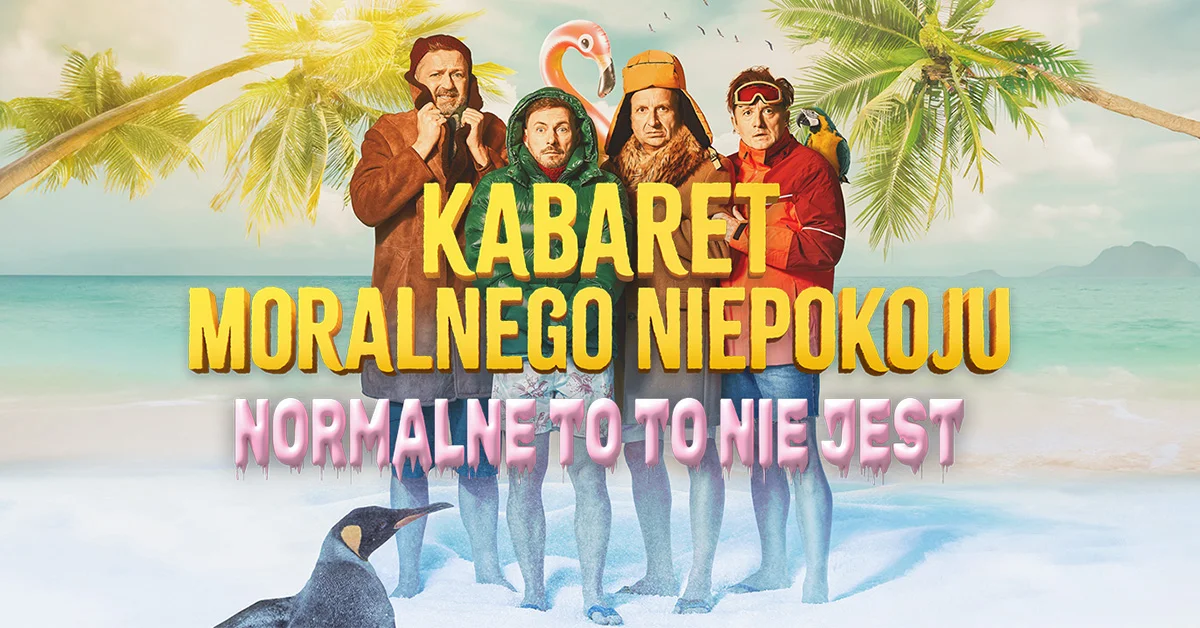 Grafika promocyjna wydarzenia Kabaret Moralnego Niepokoju w Słupsku