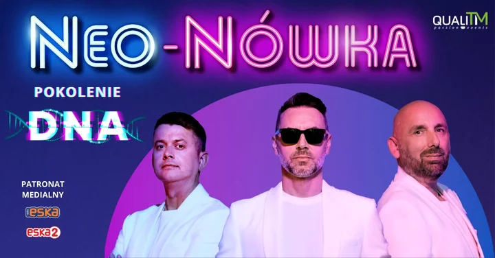 Grafika promocyjna wydarzenia Kabaret Neo‑Nówka — Pokolenie DNA w Słupsku
