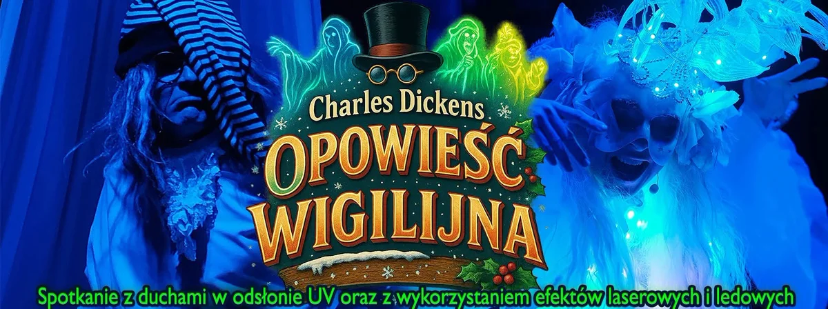 Grafika promocyjna wydarzenia Opowieść Wigilijna w Słupsku