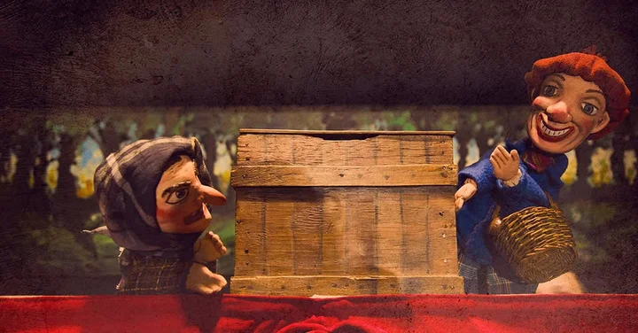 Grafika promocyjna wydarzenia Przygody Kubusia — pacynkowy spektakl w Teatrze Tęcza (Słupsk)