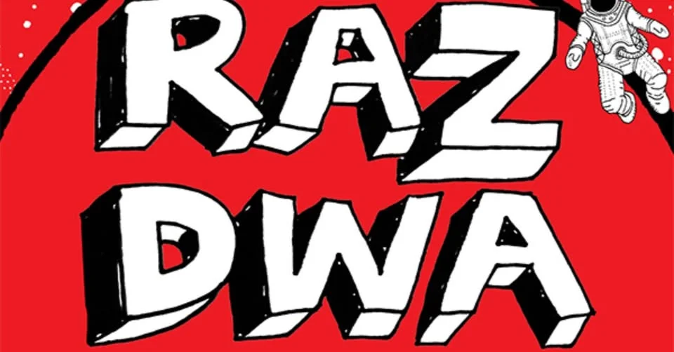 Obrazek przedstawia grafikę promocyjną wydarzenia Koncert jubileuszowy zespołu Raz, Dwa, Trzy w Słupsku