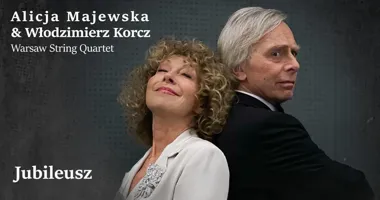 Grafika promocyjna wydarzenia Alicja Majewska & Włodzimierz Korcz „Jubileusz” — Słupsk, 19 kwietnia 2026
