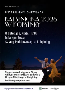 Grafika promocyjna wydarzenia Bal Seniora 2026 w Kobylnicy