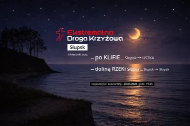 Grafika promocyjna wydarzenia Ekstremalna Droga Krzyżowa — rejon Słupsk