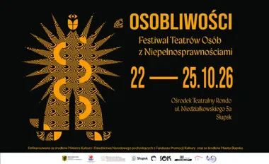 Grafika promocyjna wydarzenia II Festiwal Teatrów Osób z Niepełnosprawnościami „Osobliwości”
