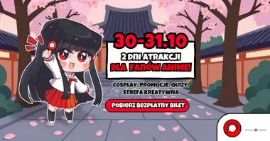 Grafika promocyjna wydarzenia Komikslandia: anime w Słupsku