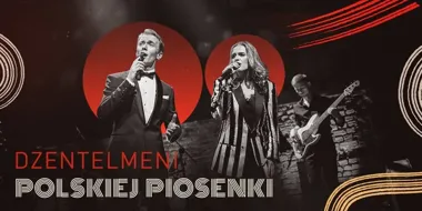 Grafika promocyjna wydarzenia Dżentelmeni Polskiej Piosenki w Słupsku — koncert 10 kwietnia 2026