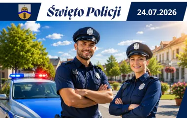 Grafika promocyjna wydarzenia Święto Policji