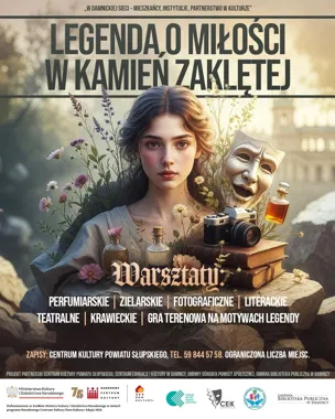 Grafika promocyjna wydarzenia W damnickiej sieci – mieszkańcy, instytucje, partnerstwo w kulturze