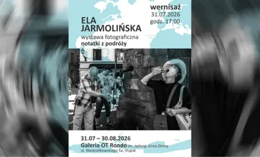 Grafika promocyjna wydarzenia Fotograficzna podróż Eli Jarmolińskiej w Galerii OT Rondo