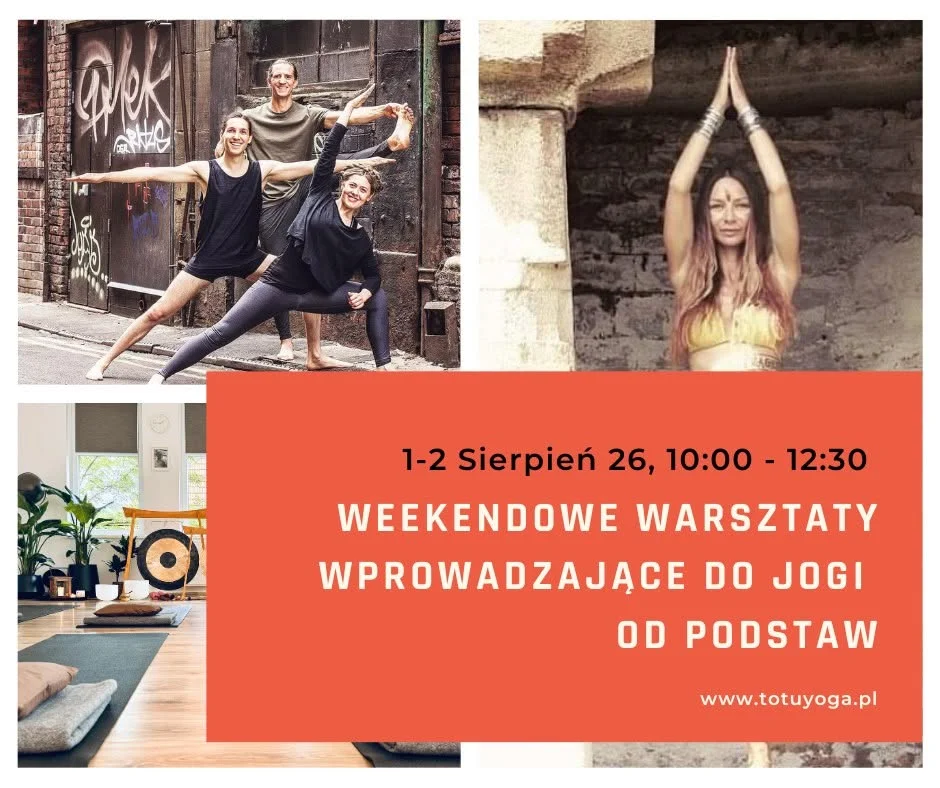 Grafika promocyjna wydarzenia Weekendowy warsztat jogi od podstaw w Słupsku
