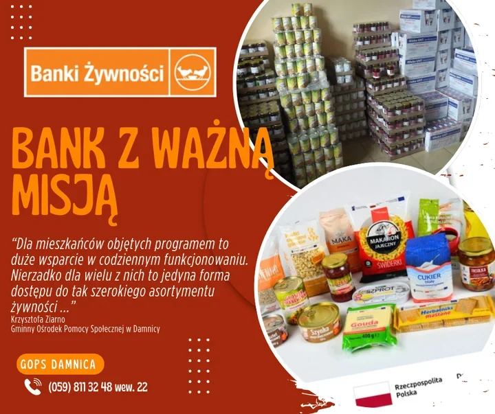 Damnica i Bank Żywności przedłużają pomoc żywnościową – paczki dla 300 rodzin i osób