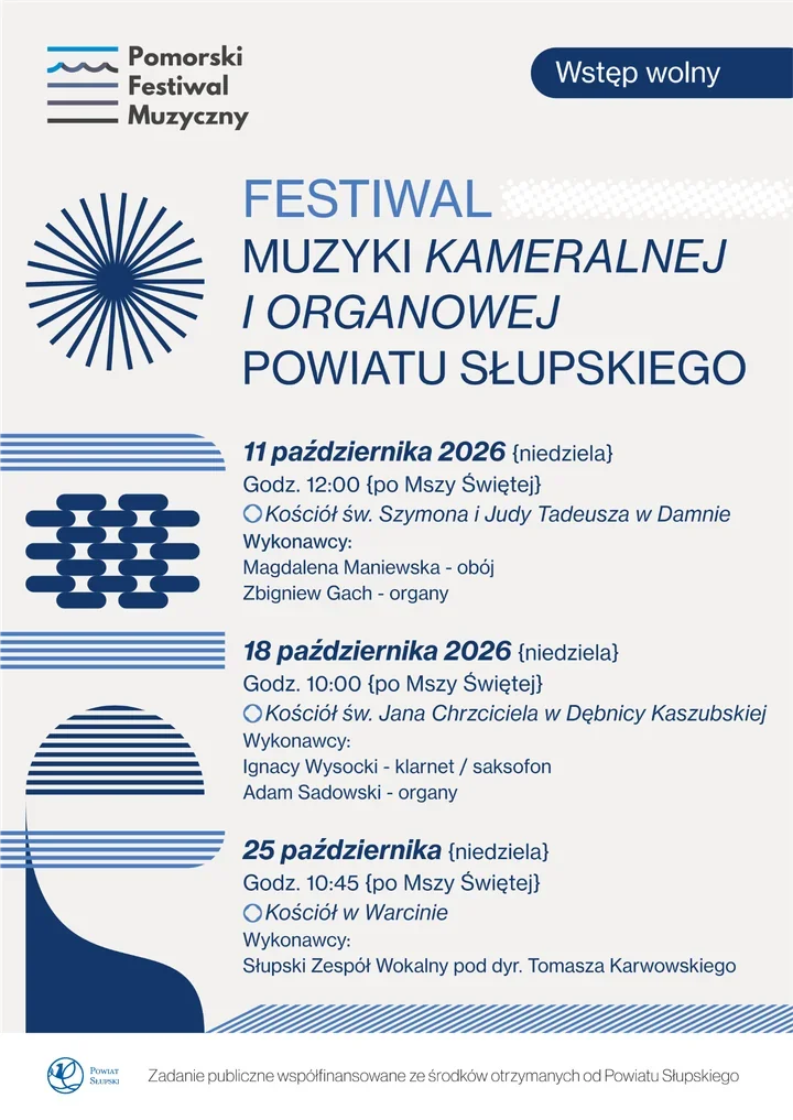Trzy darmowe koncerty w zabytkowych kościołach. Festiwal w regionie Słupska