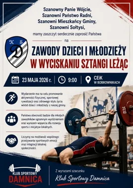 Klub w Damnicy zaprasza na zawody. Komunikat nie zdradza więcej