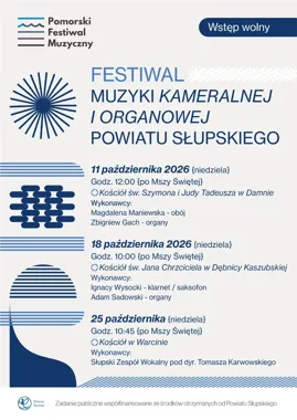 Trzy darmowe koncerty w zabytkowych kościołach. Festiwal w regionie Słupska
