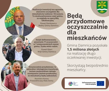 71 przydomowych oczyszczalni powstanie w gminie Damnica. Koszt to 2,27 mln zł
