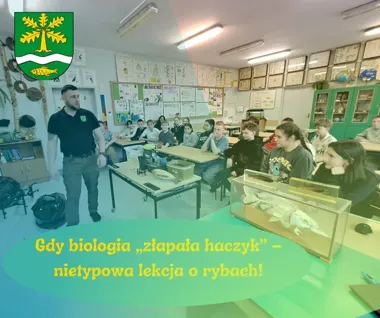 Młodzi odkrywcy nad wodą – wędkarze tłumaczyli biologię na lekcji z haczykiem