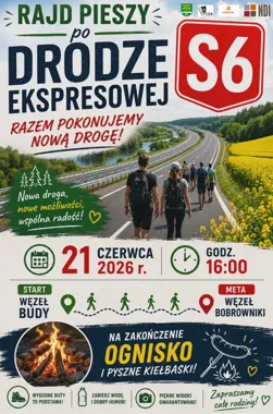 S6 jeszcze bez samochodów. Najpierw przejdą nią pieszo i na rowerze