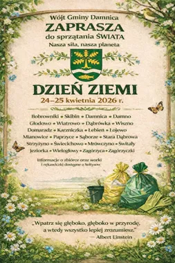 Dzień Ziemi zamieni się w wspólne sprzątanie okolic Damnicy