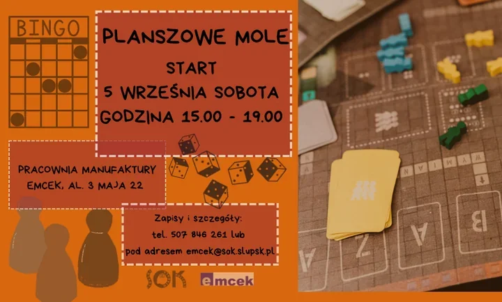 Planszowe Mole wracają do Słupska - sobota przy stole pełnym gier