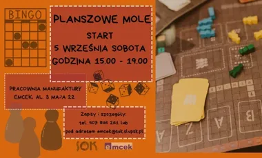 Planszowe Mole wracają do Słupska - sobota przy stole pełnym gier