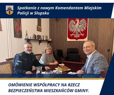 Nowy komendant policji rozpoczął rozmowy z Główczycami o bezpieczeństwie
