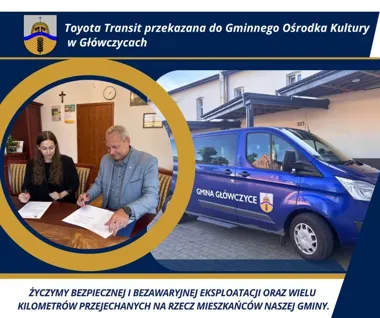 Gminny ośrodek kultury zyskał samochód. Toyota pomoże przy wydarzeniach