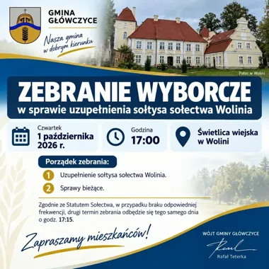 Wolinia wybierze sołtysa. Zebranie może rozpocząć się po kwadransie