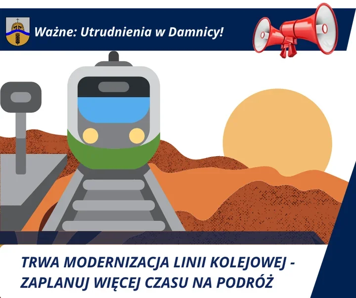 Remont torów sparaliżował dojazd przez Damnica – objazdy przez teren PKP i zmiany przystanków