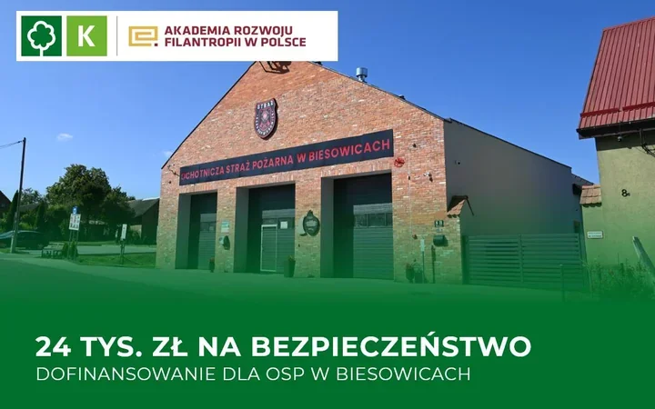 24 tys. zł dla OSP w Biesowicach. Powstanie punkt wsparcia mieszkańców