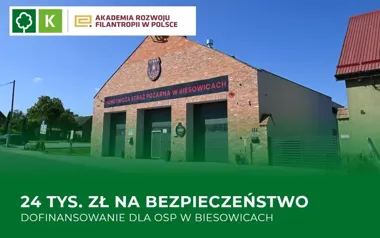 24 tys. zł dla OSP w Biesowicach. Powstanie punkt wsparcia mieszkańców