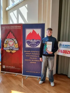 Uczeń z Kępic stanął na podium w pożarniczym turnieju