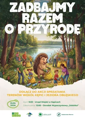 Sprzątanie wokół Kępic i jeziora Obłęskiego połączy uczestników w jednej akcji