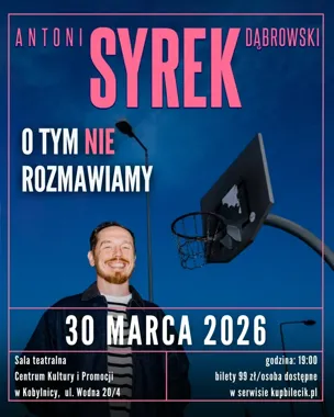 Antoni Syrek-Dąbrowski zaprasza na wieczór stand-upu pełen niezręcznych śmiechów