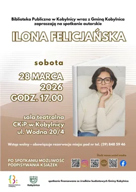 Spotkanie z Iloną Felicjańską – historia pokonywania trudności w sali teatralnej