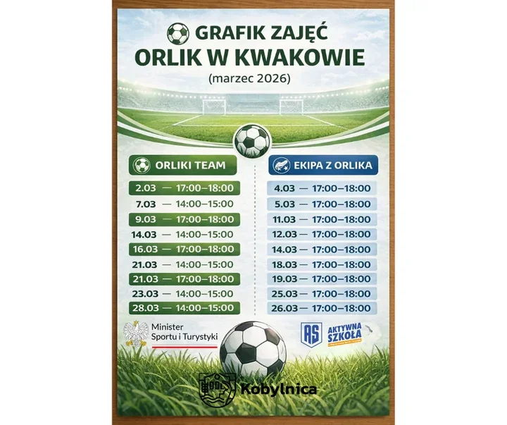 Na Orliku w Kwakowie ruszają zajęcia sportowe dla uczniów szkół podstawowych