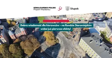 Przebudowa ronda w Słupsku wchodzi w końcową fazę. Zmiany już widać