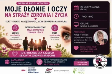 Dłonie i wzrok w centrum profilaktyki. Bezpłatny webinar online